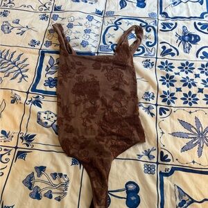 Free People Brown Bodysuit One Piece